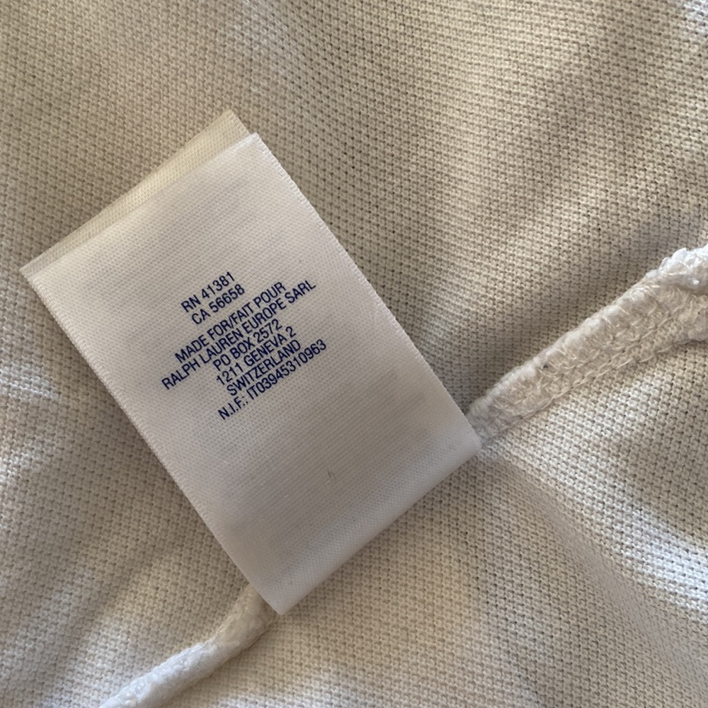 Ralph Lauren Teens Polo Shirt White AU14-16 Cotton Pre Owned GC - Picture 10 of 11